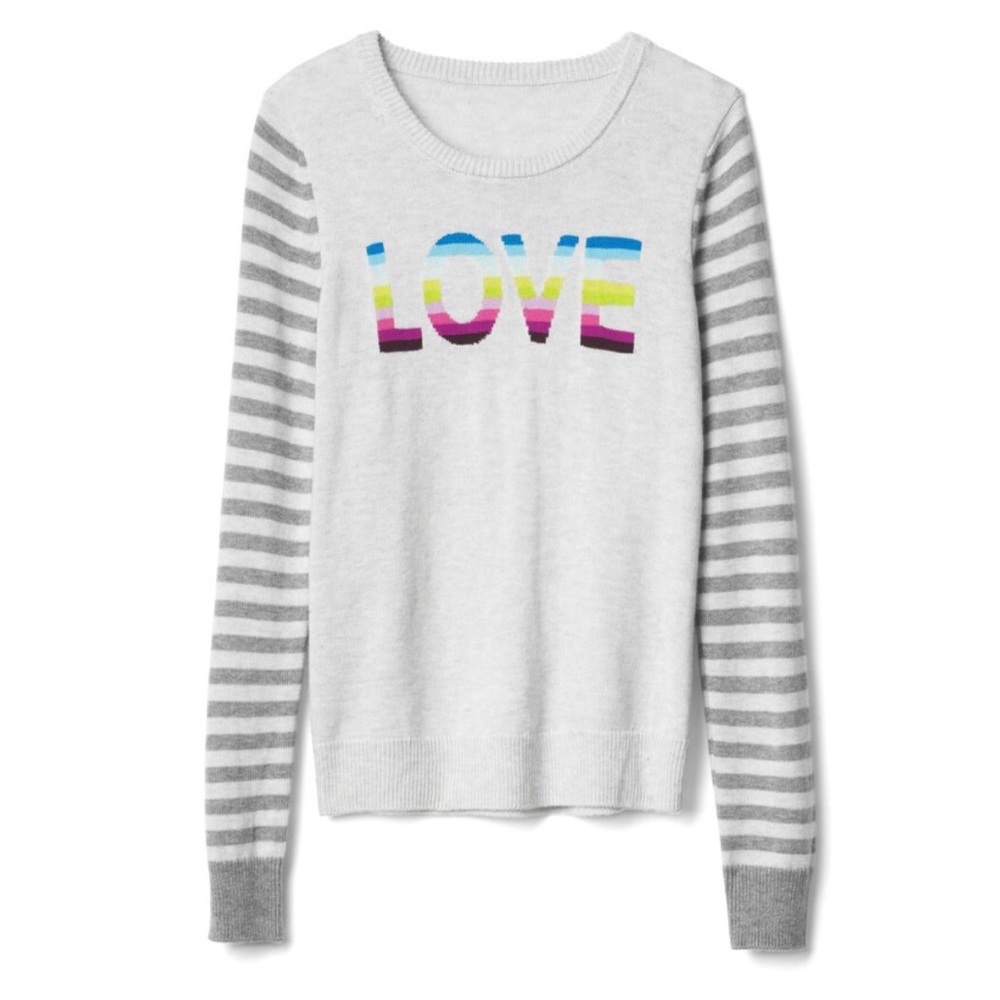 GAP Love intarsia crewneck sweater. Item# 0068